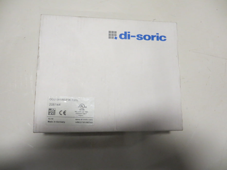 Di- Soric OGU 081/80 P3K-TSSL "Fork light barrier"