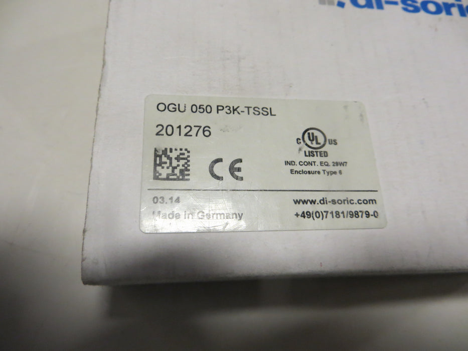 Di- Soric OGU 050 P3K-TSSL "Fork light barrier"