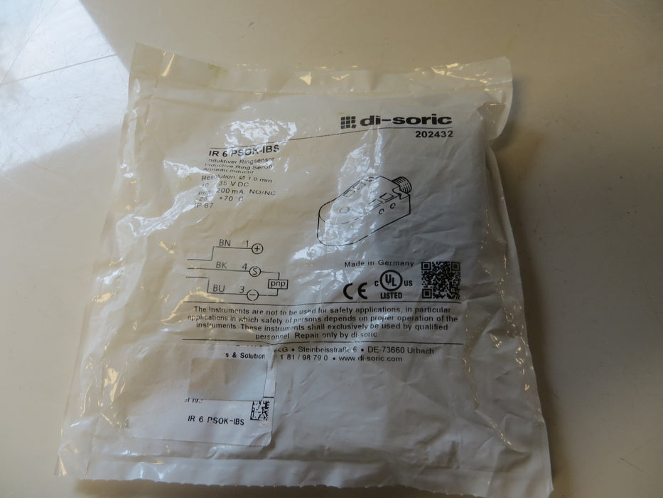 Di- Soric IR 6 PSOK-IBS "Ring sensor"