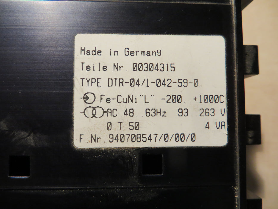 Jumo  DTR-04/1 - 042-59-0  "Controller"
