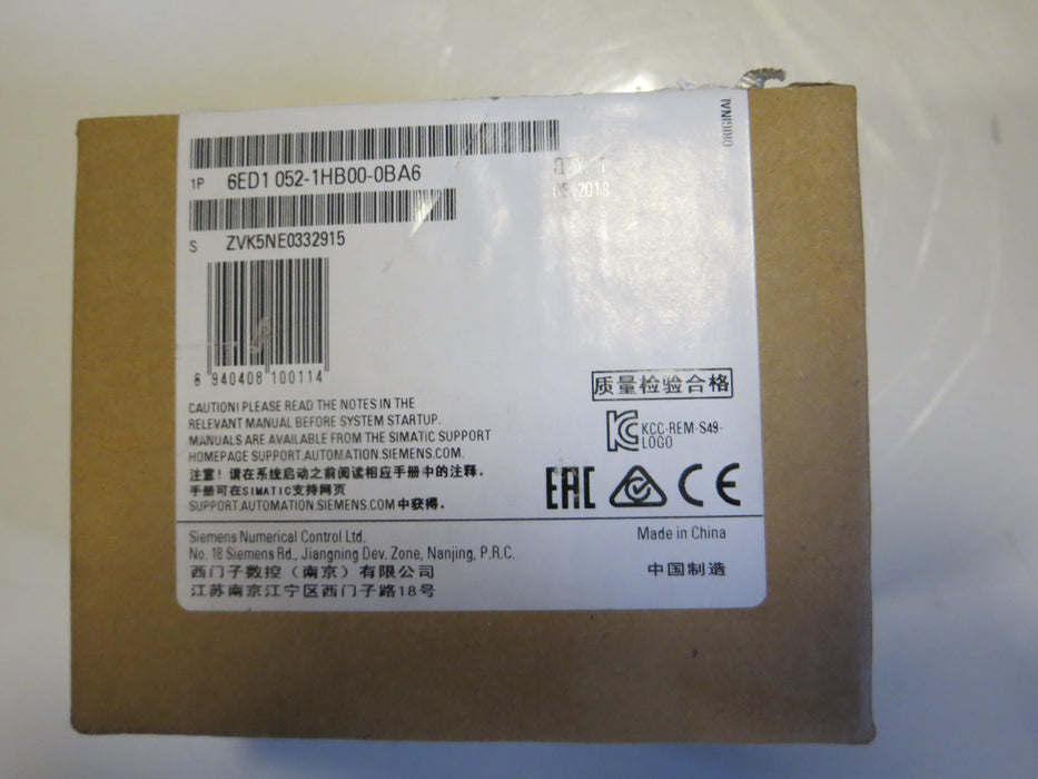 Siemens 6ED1 052-1HB00-0BA6 "Logic module"