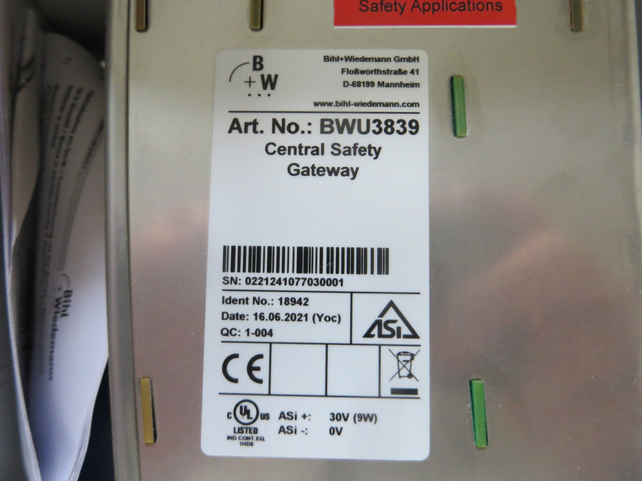 Bihl + Wiedemann BW1258 "Profibus master"