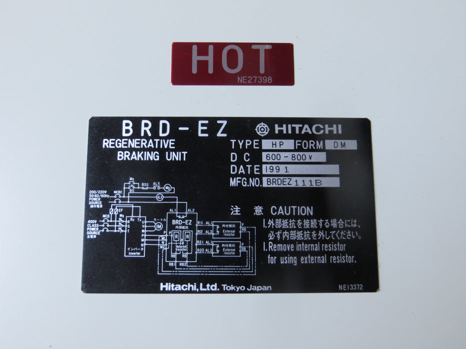 Hitachi EH-XD16 "PLC DC-ingang"