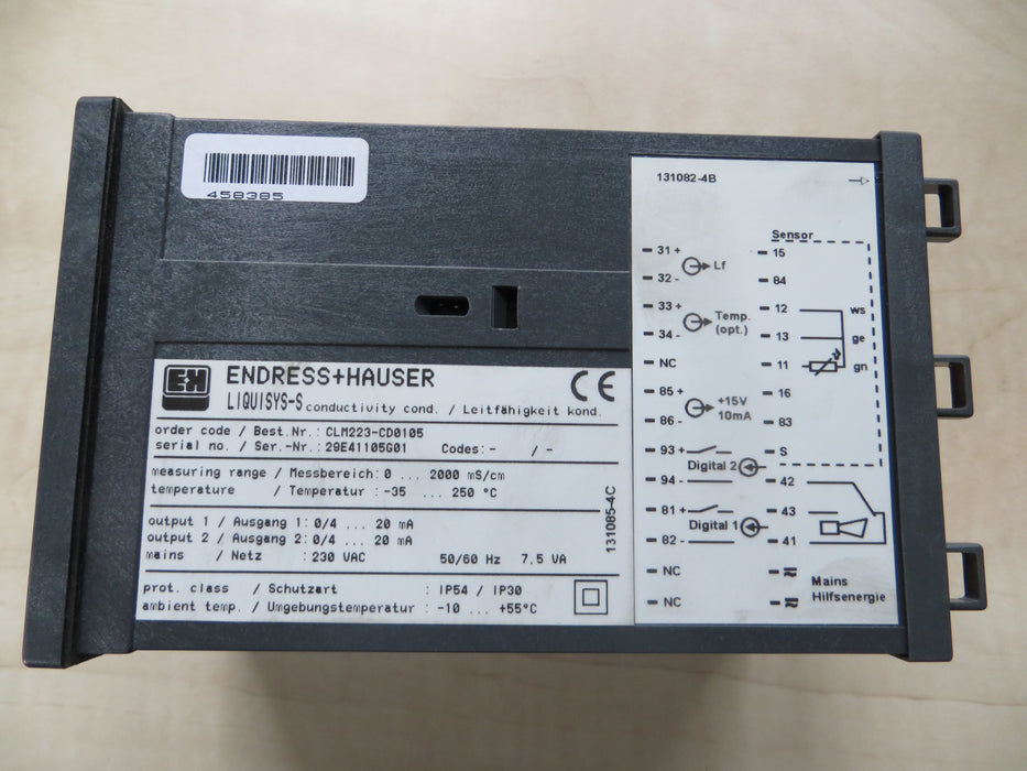 Endress + Hauser  CLM223-CD0105  "Transmitter"