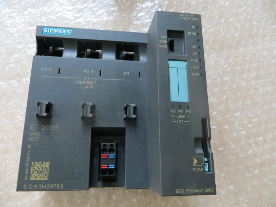 Siemens 6ES7 151-8AB01-0AB0 "PN/DP CPU"