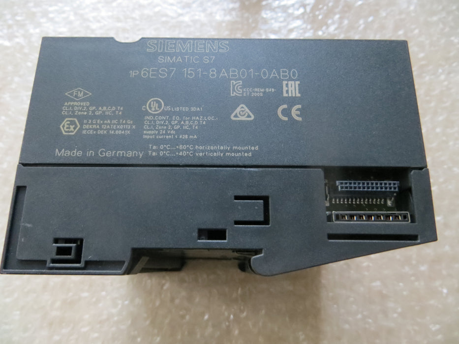 Siemens 6ES7 151-8AB01-0AB0 "PN/DP CPU"