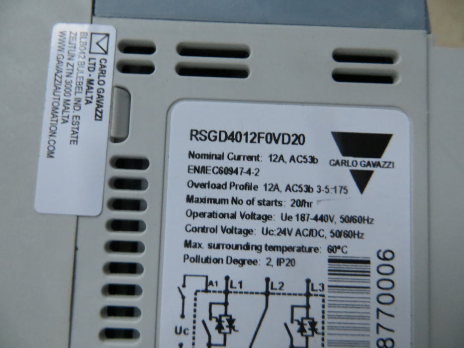 Carlo Gavazzi RSE 4012-B "Soft starter"