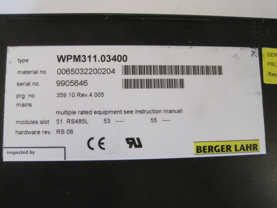 Berger Lahr WPM 311.03400 "Driver"
