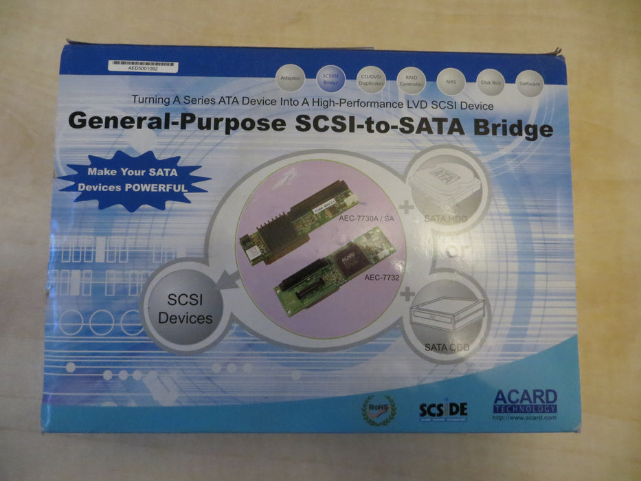 ACARD AEC-7732U SCSI-to-SATA Bridge  "SATA Bridge"