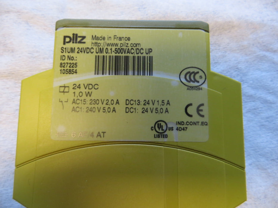 PILZ S1UM 24VDC UM 0.1-500VAC/DC UP  "Monitoring relay"