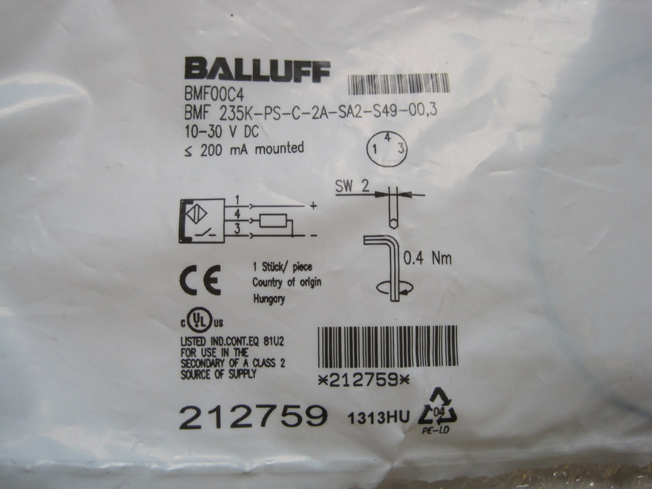Balluff BMF00C4 "Cylinder sensor"