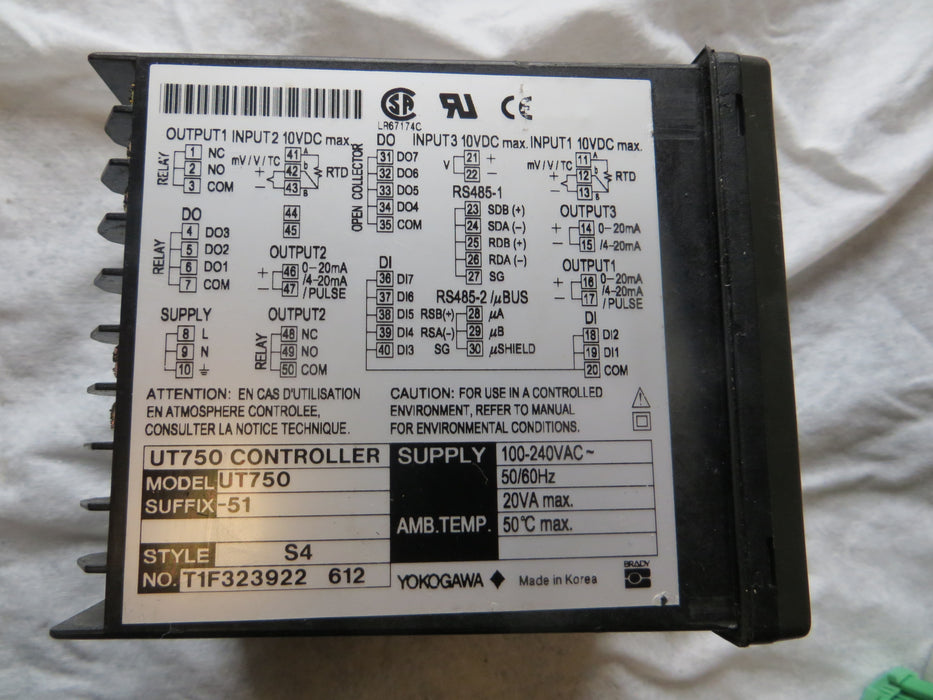 Yokogawa UT750-51 "Programmable controller"