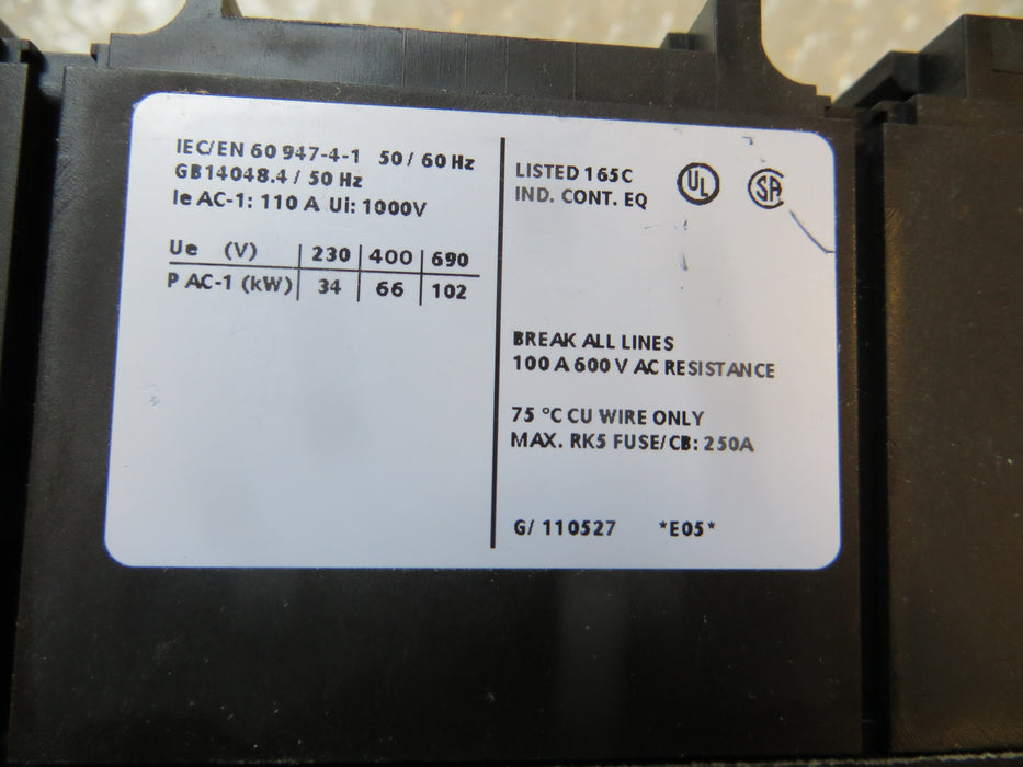 Siemens 3RT1344-1B..0 "Contactor"