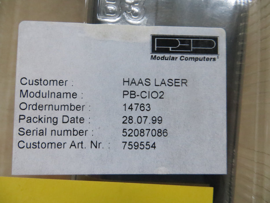 Haas Laser  PB-CIO2  "Controller"