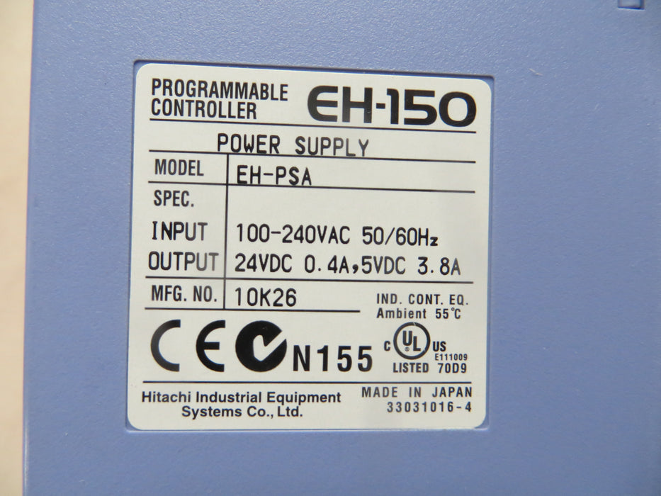 Hitachi EH-XD16 "PLC DC-ingang"