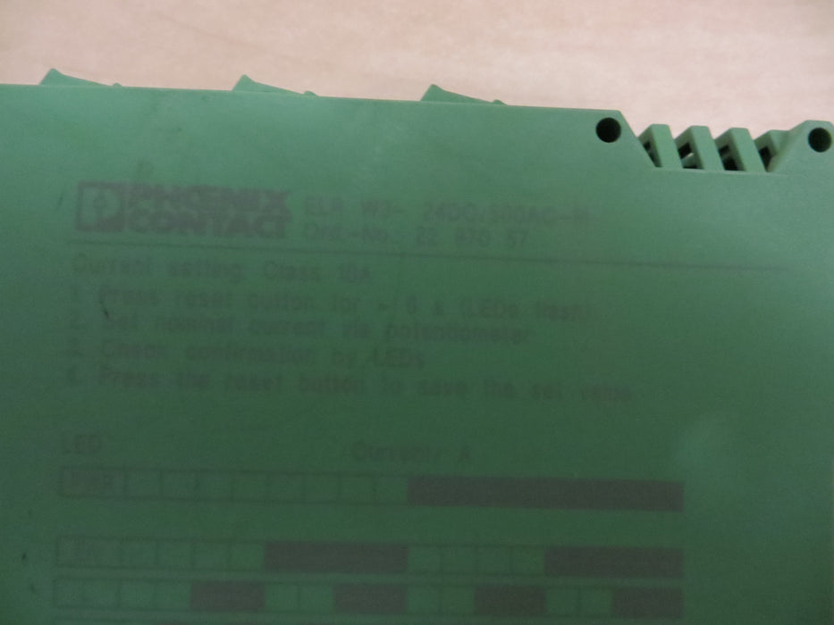 Phoenix Contact ELR W3- 24DC/500AC- 9I "Motor Starter"