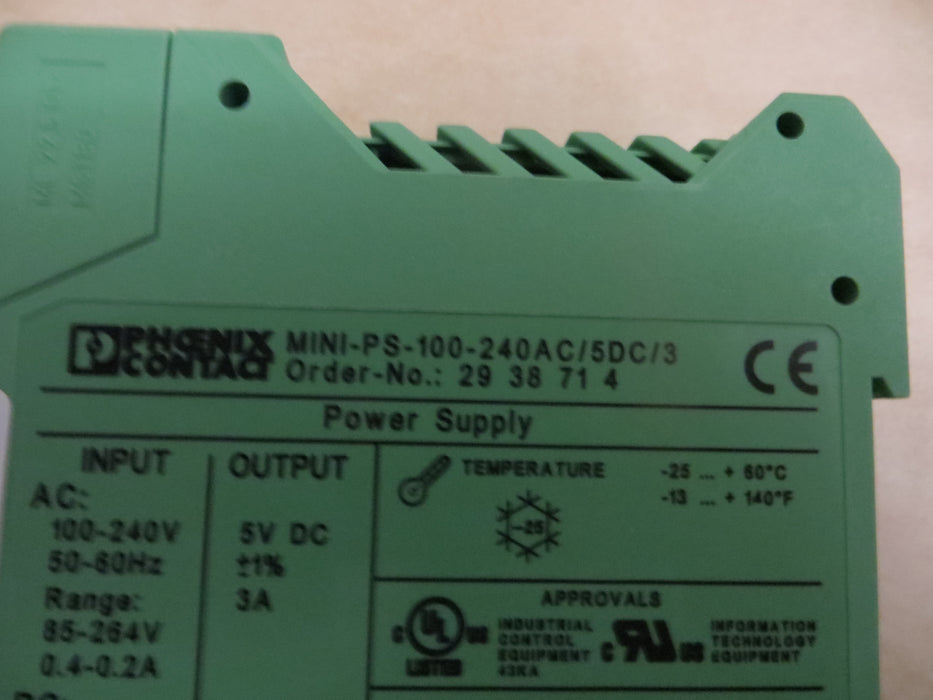 Phoenix Contact MINI-PS-100-240AC/5DC/3 "Power supply"