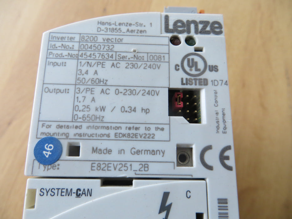 Lenze EZAEBK2001 "Diagnoseterminal"