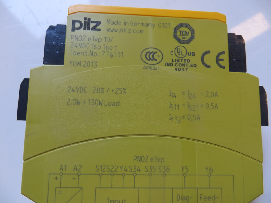 PILZ PNOZ XV3.1P 30/24VDC 3n/o 1n/c2n "Veiligheidsrelais"