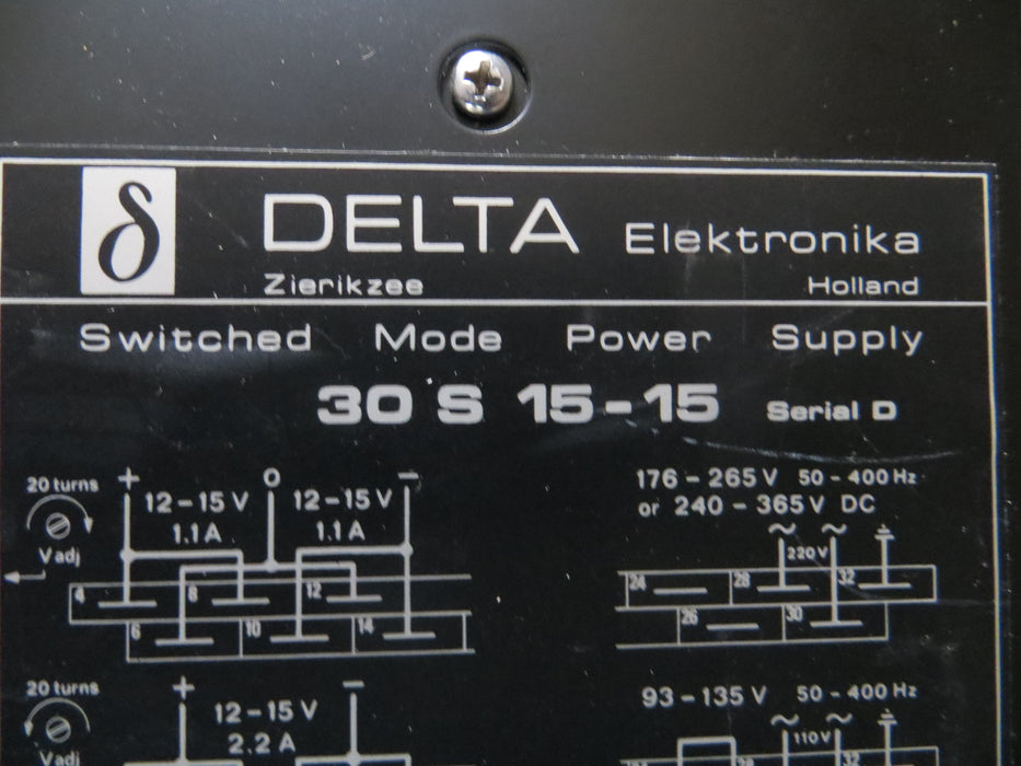 Delta Elektronika  30 S-15-15 "Power Supply"