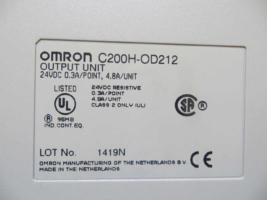 Omron C200H-OD212 "Input unit"