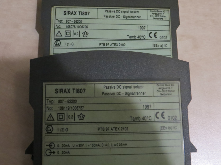 Camille Bauer  Sirax TI807  "Signal isolater"