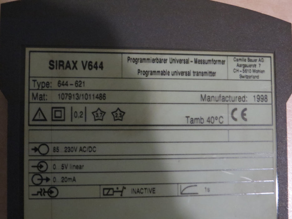 Camille Bauer Sineax VS46 "zender"