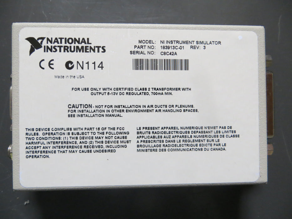 National Instruments 183913C-01  Rev:3  "NI Board"