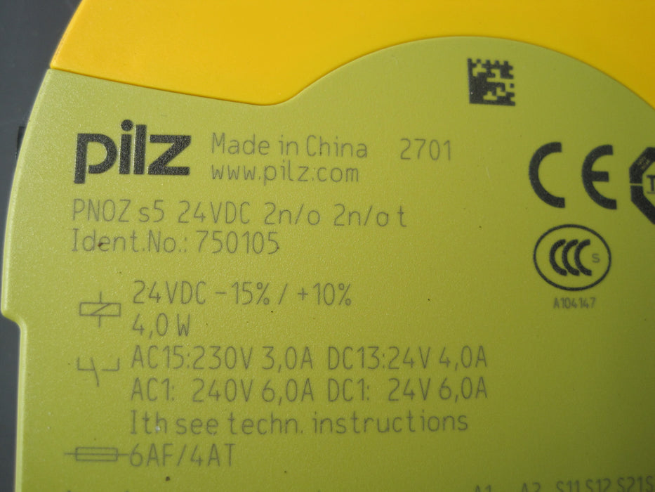 Pilz PNOZ s5 24VDC 2n/0 2n/o t  "Relay Module"