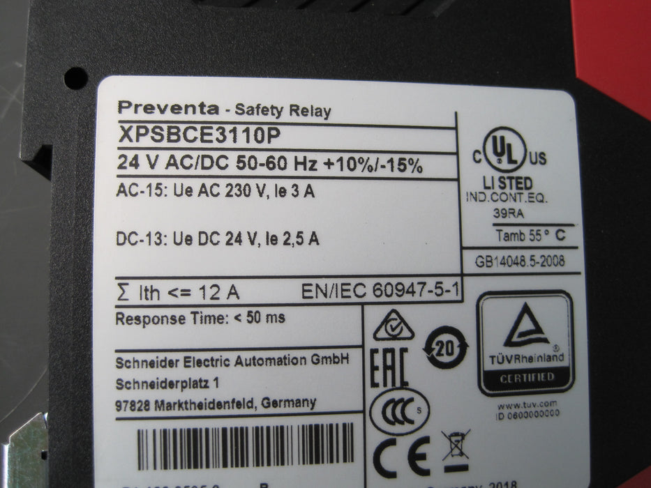 Schneider Electric XPSBCE3110P  "Relay Module"