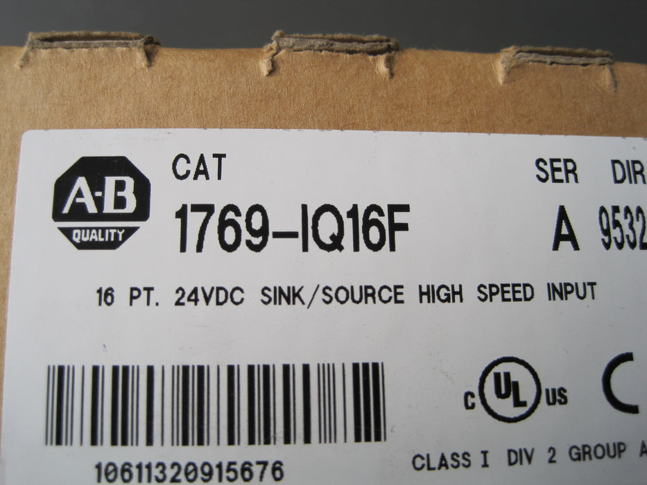 Allen Bradley 1769-IQ16F "Sinking/Sourcin"