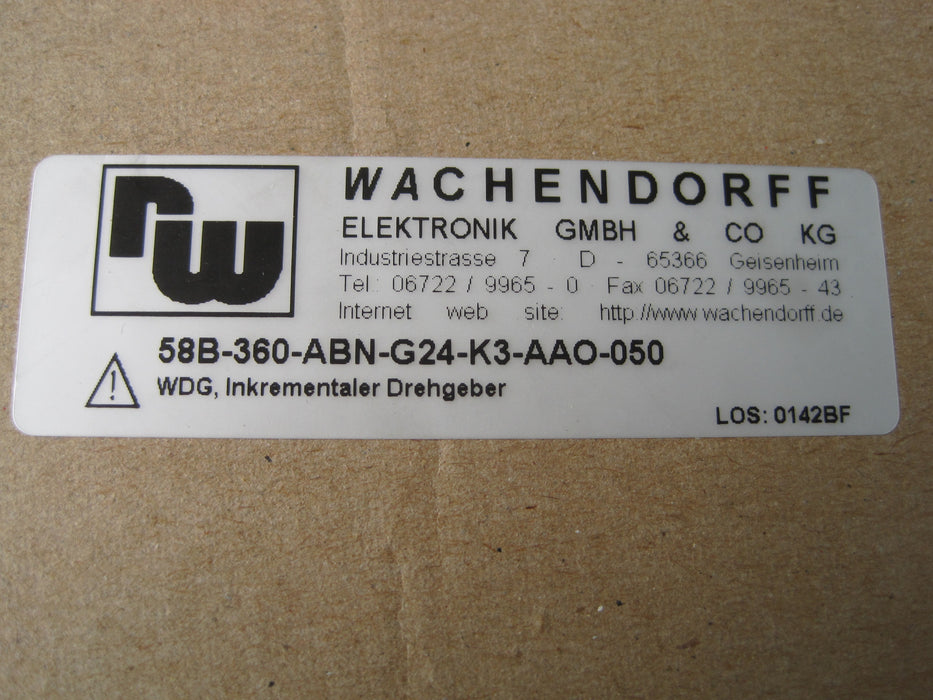Wachendorff 58B-360-ABN-G24-K3-AA0-050  "Encoder"