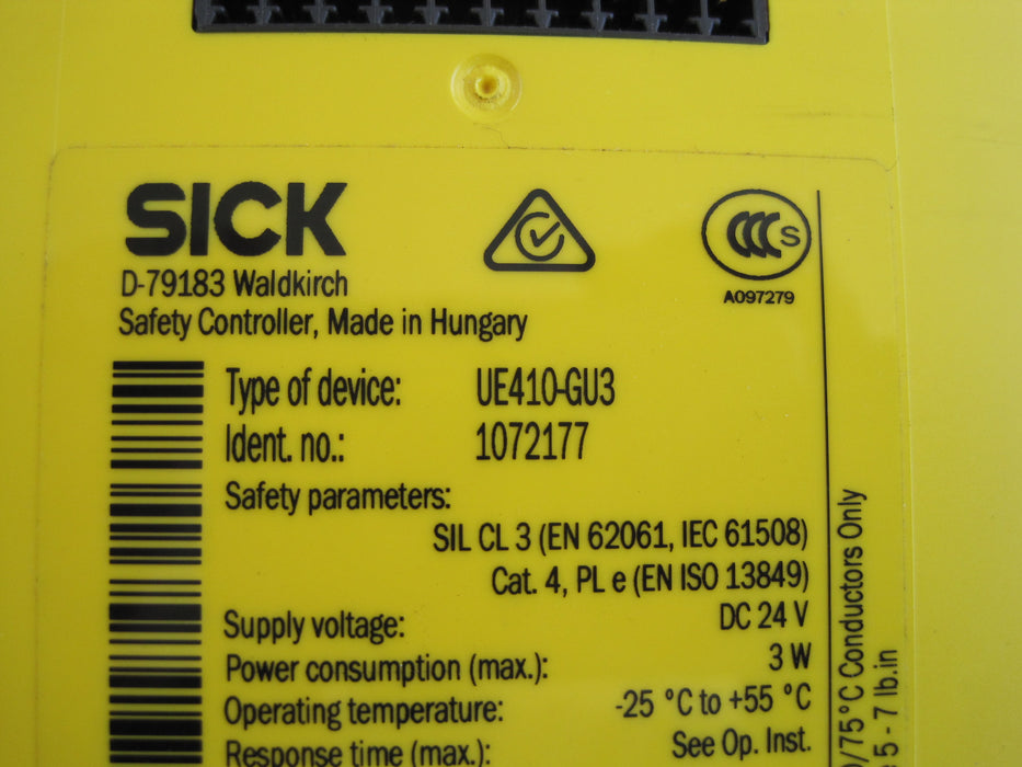 Sick UE410 - GU3  "Safety Controller"