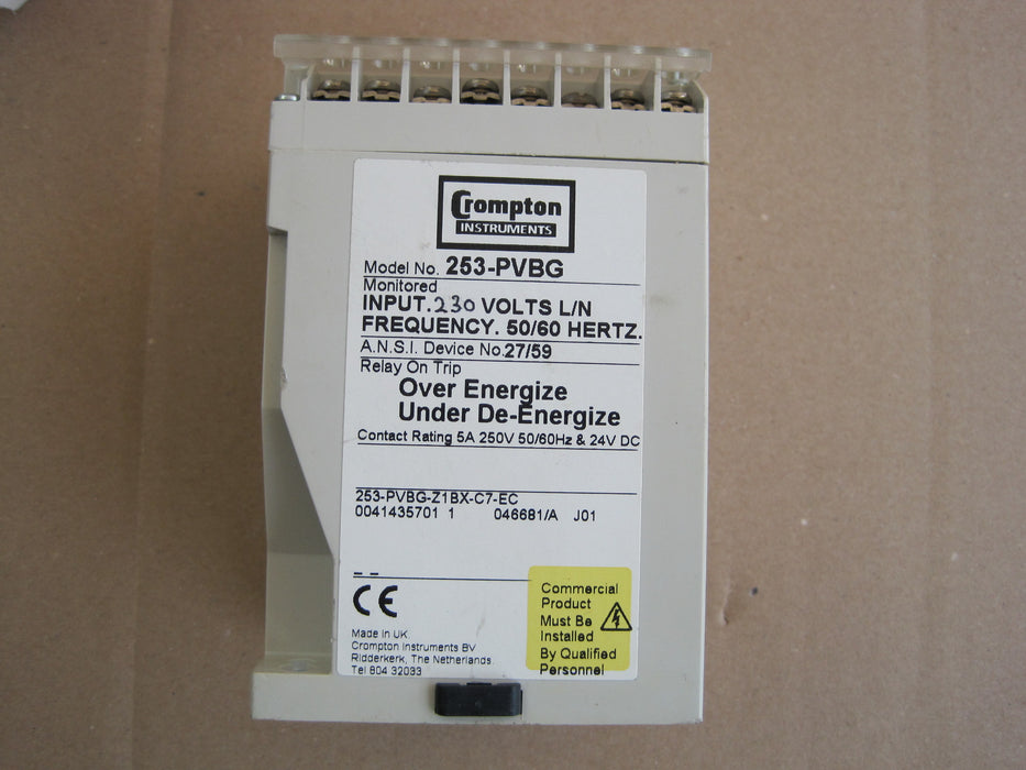 Crompton Instruments 252-PVBG  "Protector Relay"