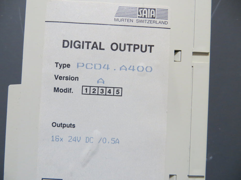 SAIA Burgess PCD4.A400  "Output Module"