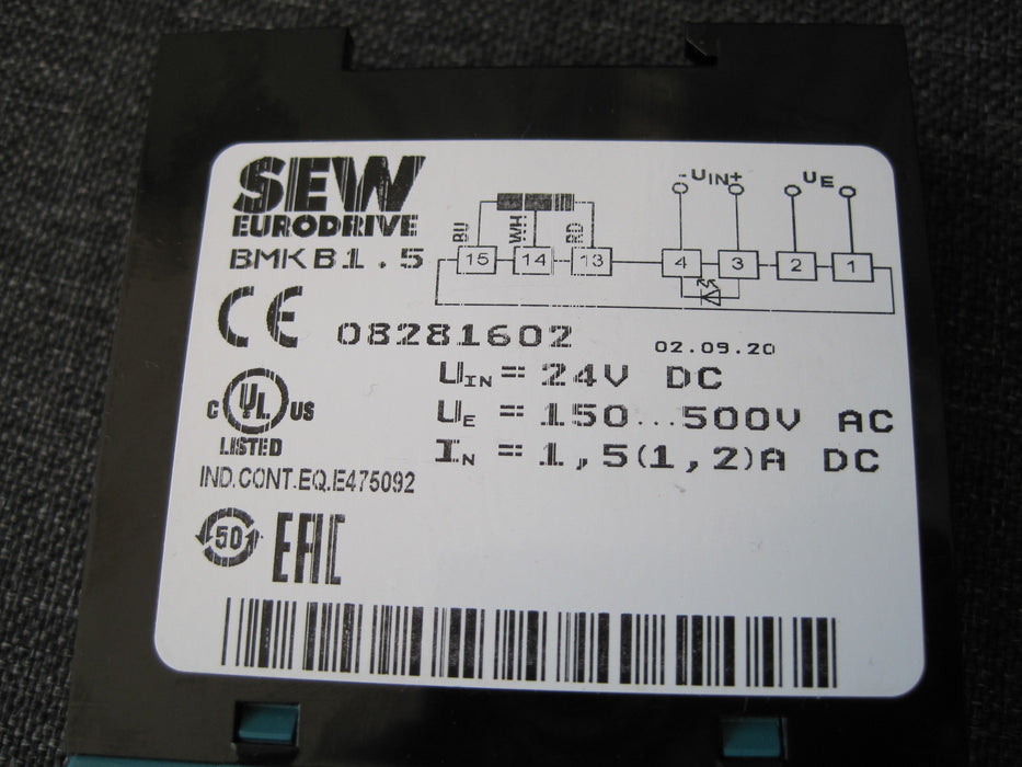 SEW BMK B1,5  "Brake Rectifier"