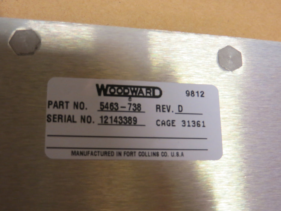 Woodward 5463-738 Rev. D  "PLC Com Loc Module"