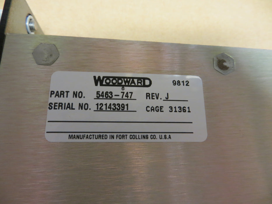 Woodward 5463-747  Rev. J  "PLC Xdr In Module"