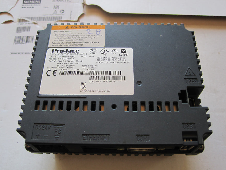 Pro -Face PFXGM4301TAD  "Touch Panel"