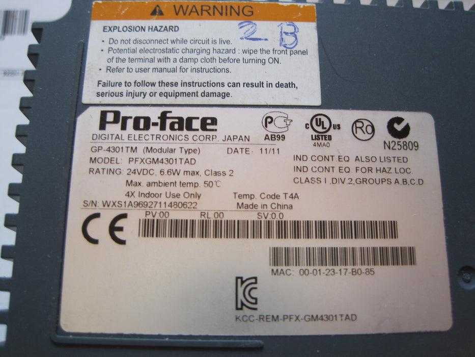 Pro -Face PFXGM4301TAD  "Touch Panel"