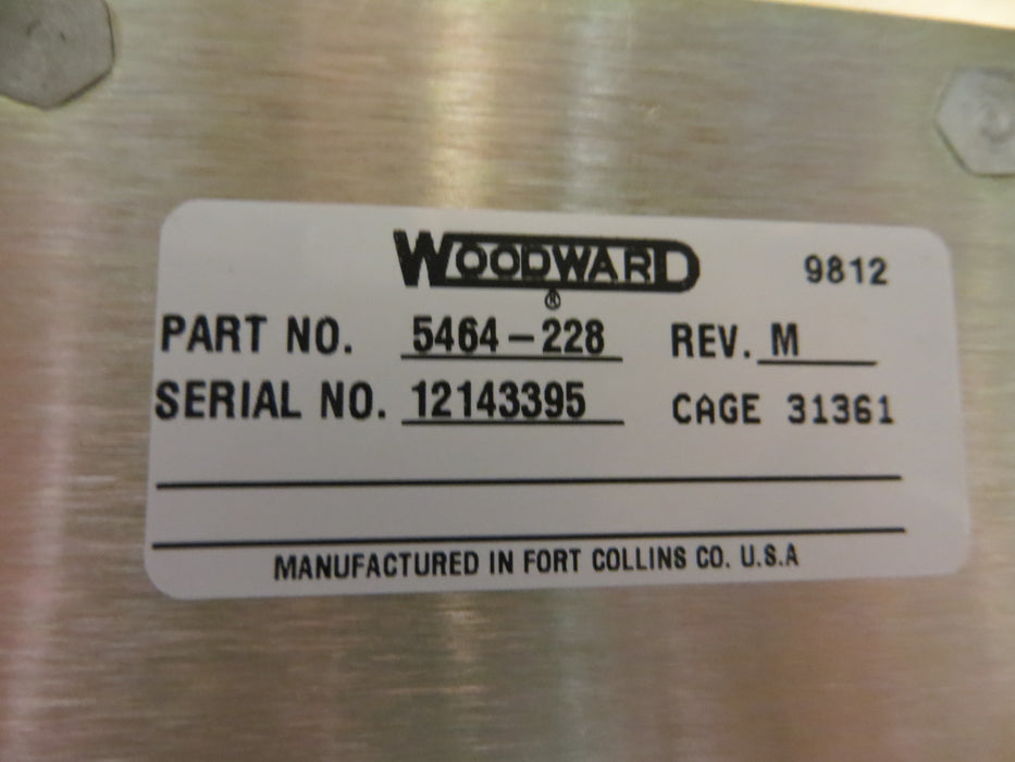 Woodward 5464-228  Rev. M  "PLC Dspd In1 Module"