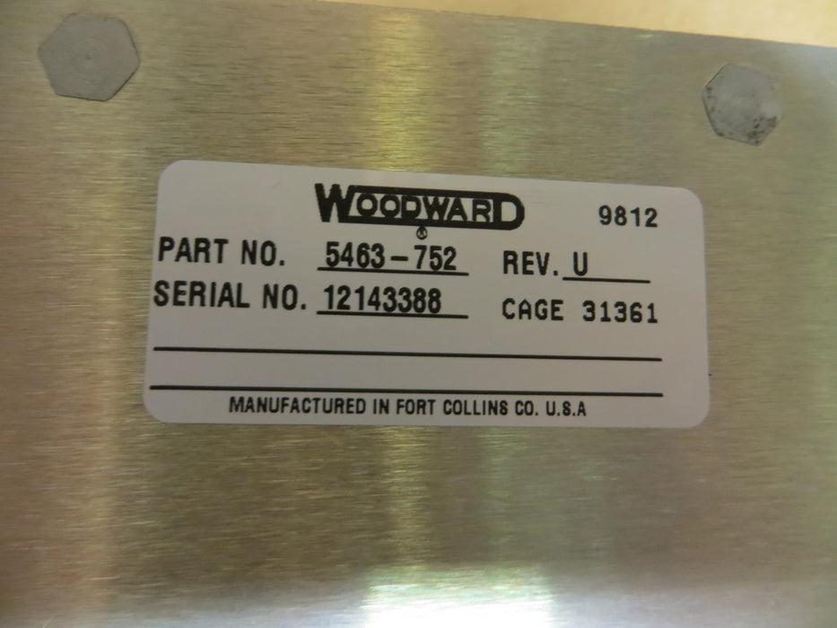 Woodward 5463-752  Rev. U  "PLC Driver Module"