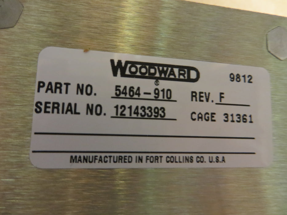 Woodward 5464-910  Rev. F  "PLC CPU2"