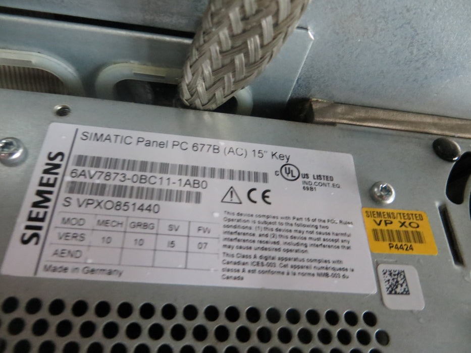 Siemens 6AV7873-0BC11-1AB0  "Touch panel"