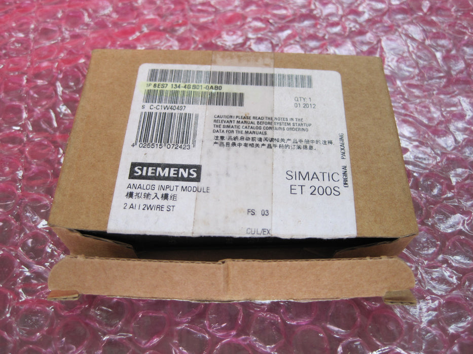 Siemens 6ES7 134-4GB01-0AB0  "Analog Input"