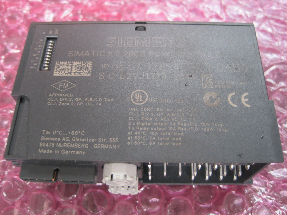 Siemens 6ES7 138-4CF03-0AB0  "Power module"