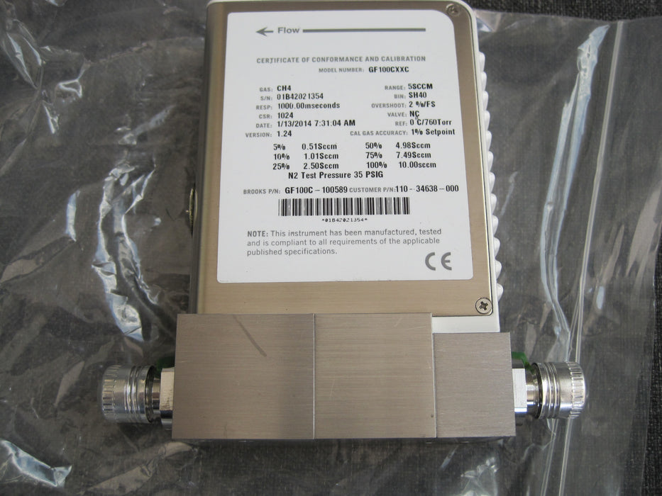 Brooks Instruments GF100CXXC  "Flow Controller"
