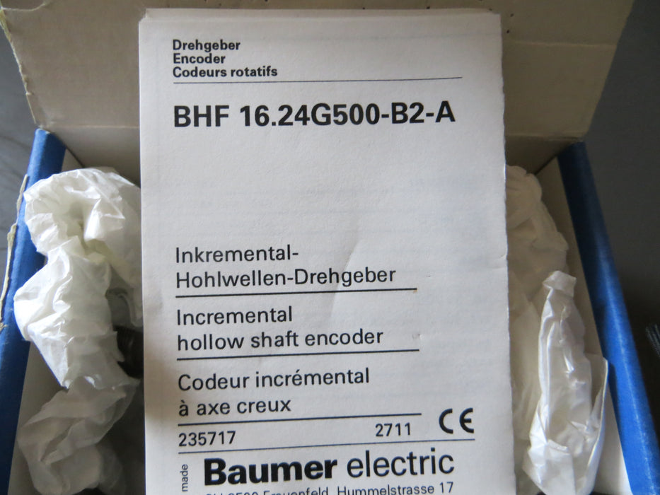 Baumer Electric BHF 16.24G500-B2-A  "Encoder"