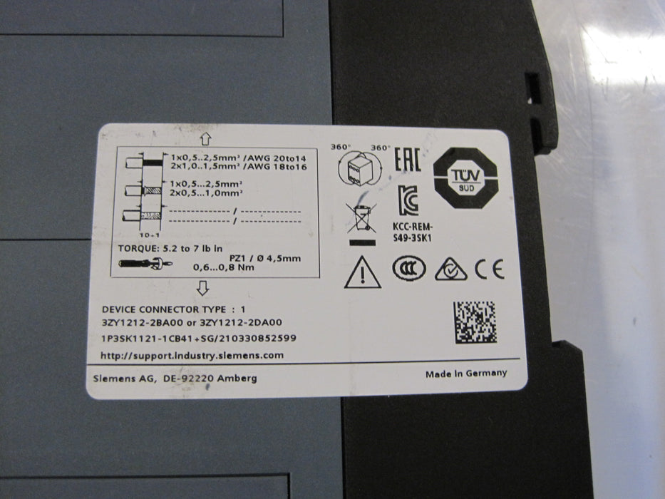 Siemens  3SK1121-1CB41  "Safety relay"