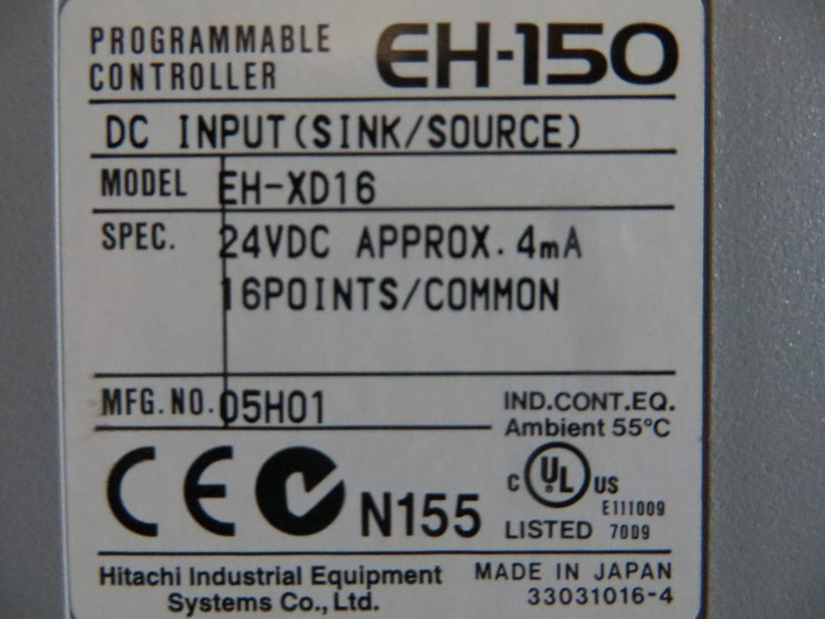 Hitachi EH-XD16  "PLC DC input"